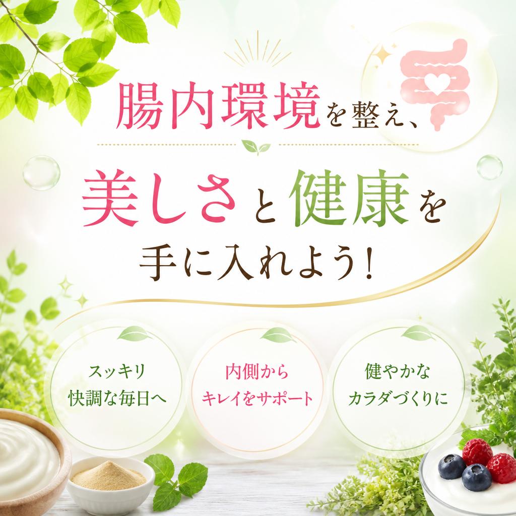 腸内環境を整え、美しさと健康を手に入れよう！