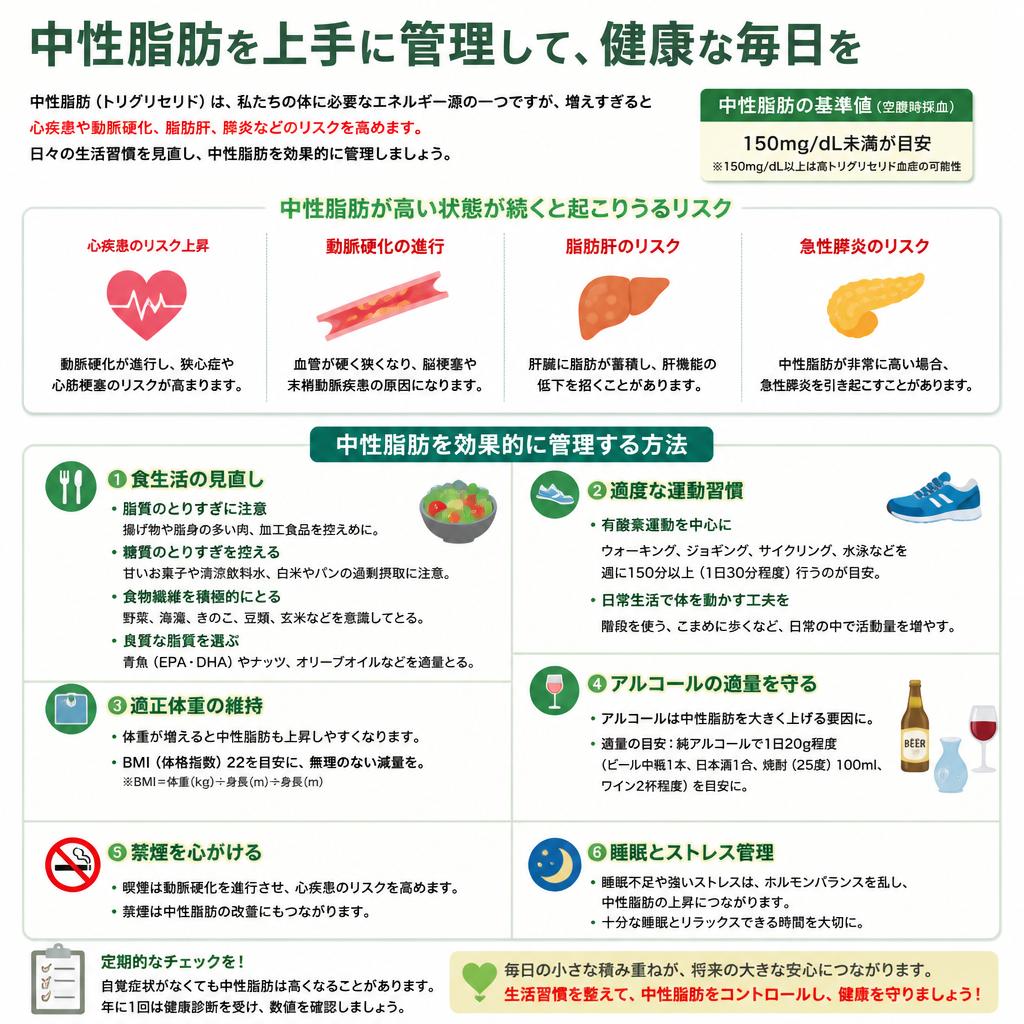 中性脂肪の管理とその影響